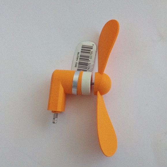 New SMART Accessories Creamsicle Orange Plug And Play Mobile Fan - Picture 8 of 9